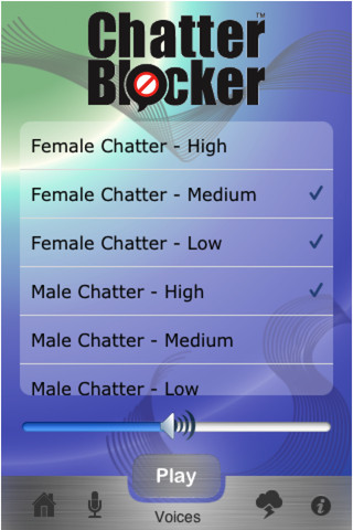 ChatterBlocker screen shot 2